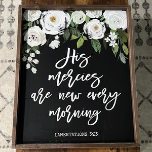 Scripture, farmhouse chalk board hanging wall art